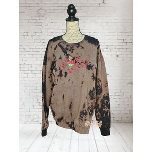 Grinch Embroidered Nike Crewneck Long Sleeve Pullover Tie Dye XL